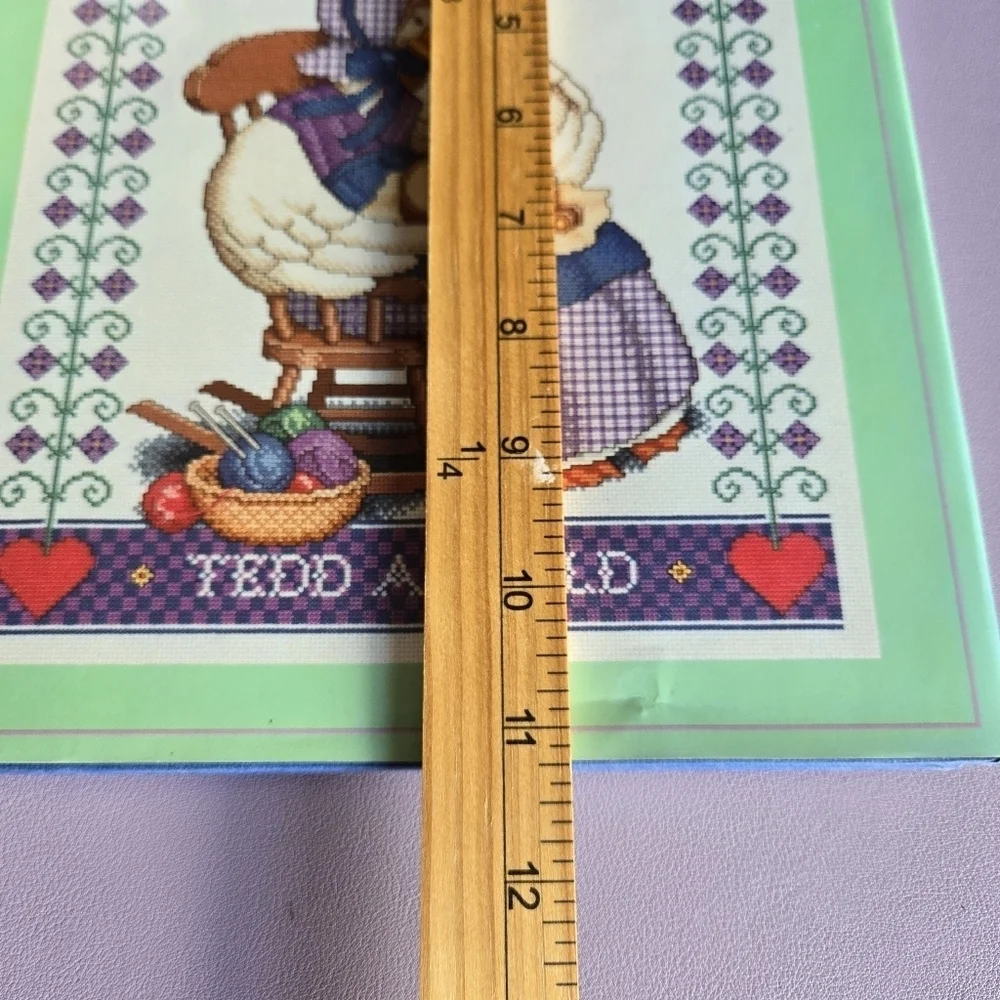 Cross-Stitch‎ Patterns for Mother Goose's Words of Wit and Wisdom Book Vtg 1990